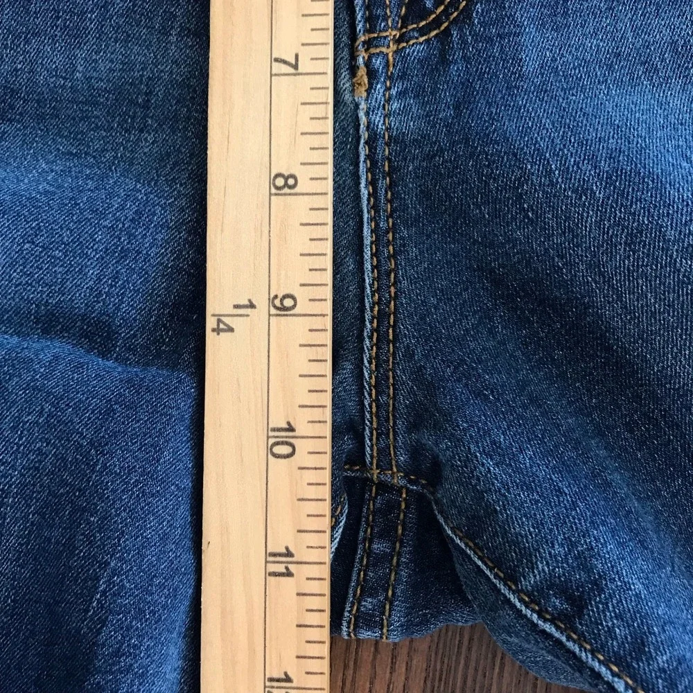 Old Navy Rockstar Super Skinny Jeans Womens 12 Tall Dark Wash Stretch Denim